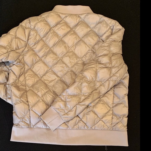 Light Lilac large 32 degrees heat puffer bomber jacket - Picture 3 of 4